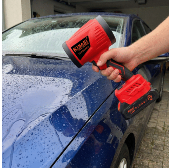 Kibani 21V accu turbofan bladblazer met 2.0Ah batterij