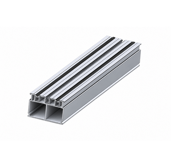 Aluminium profiel met rubber 2400mm [XL]
