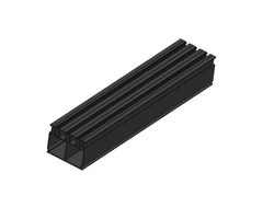 Aluminium profiel met rubber 2400mm [XL]