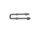 Vanger voor automatische heksluiting 180x80mm