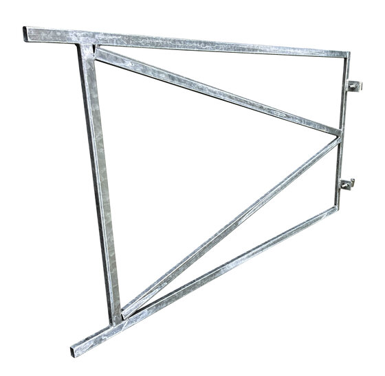 Poortframe verzinkt 80x120 cm met 2 verstelbare ophangpunten