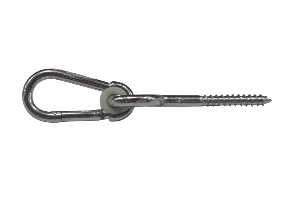 Hermic Schommelhaak met schroefdraad M12x65 mm verzinkt voor buitengebruik