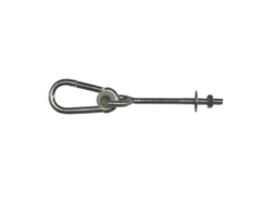 Hermic Schommelhaak M10x230mm gegalvaniseerd verzinkt voor schommel