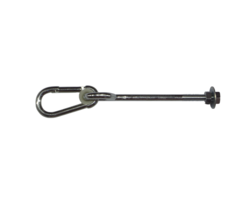 Hermic Schommelhaak M12x270mm gegalvaniseerd met moer en ring voor schommels