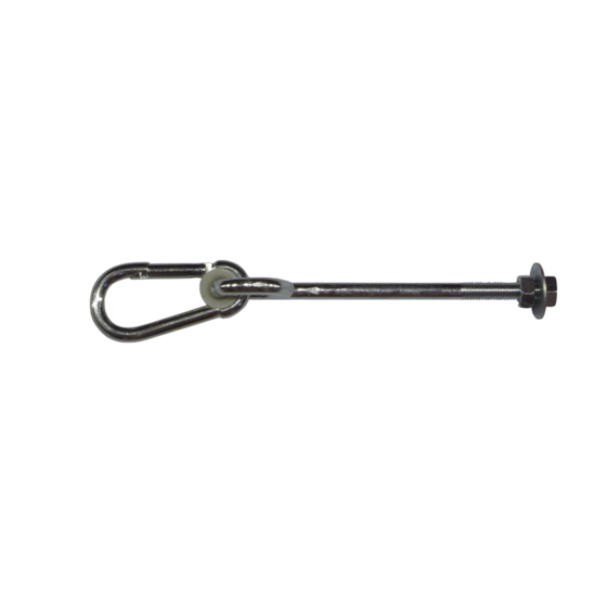 Hermic Schommelhaak M12x270mm gegalvaniseerd met moer en ring voor schommels