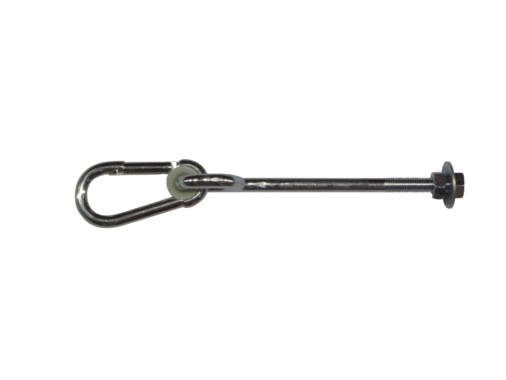 Hermic Schommelhaak M12x270mm gegalvaniseerd met moer en ring voor schommels