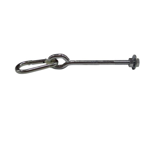 Hermic Schommelhaak M12x270mm gegalvaniseerd met moer en ring voor schommels