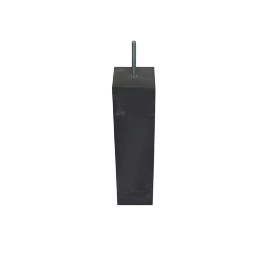 Hermic Betonpoer 145x145 mm antraciet zonder facetrand voor overkappingen
