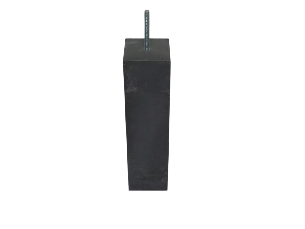 Hermic Betonpoer 145x145 mm antraciet zonder facetrand voor overkappingen