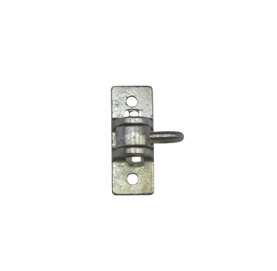 Hermic Schommelhaak op plaat 130x50mm gegalvaniseerd voor buitengebruik