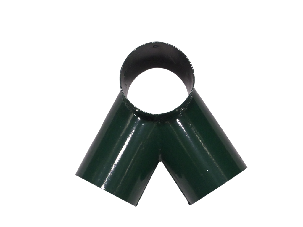 Hermic Schommelverbinding groen gepoedercoat staal 3-wegs Y-koppeling