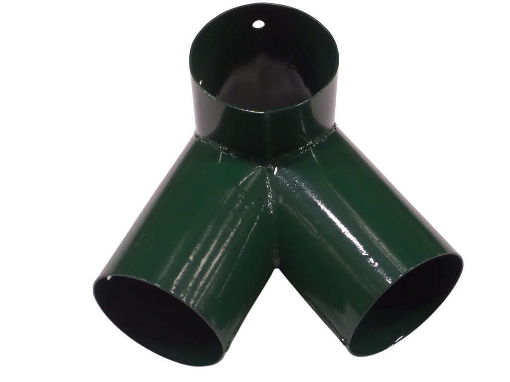Hermic Schommelverbinding groen gepoedercoat staal 3-wegs Y-koppeling