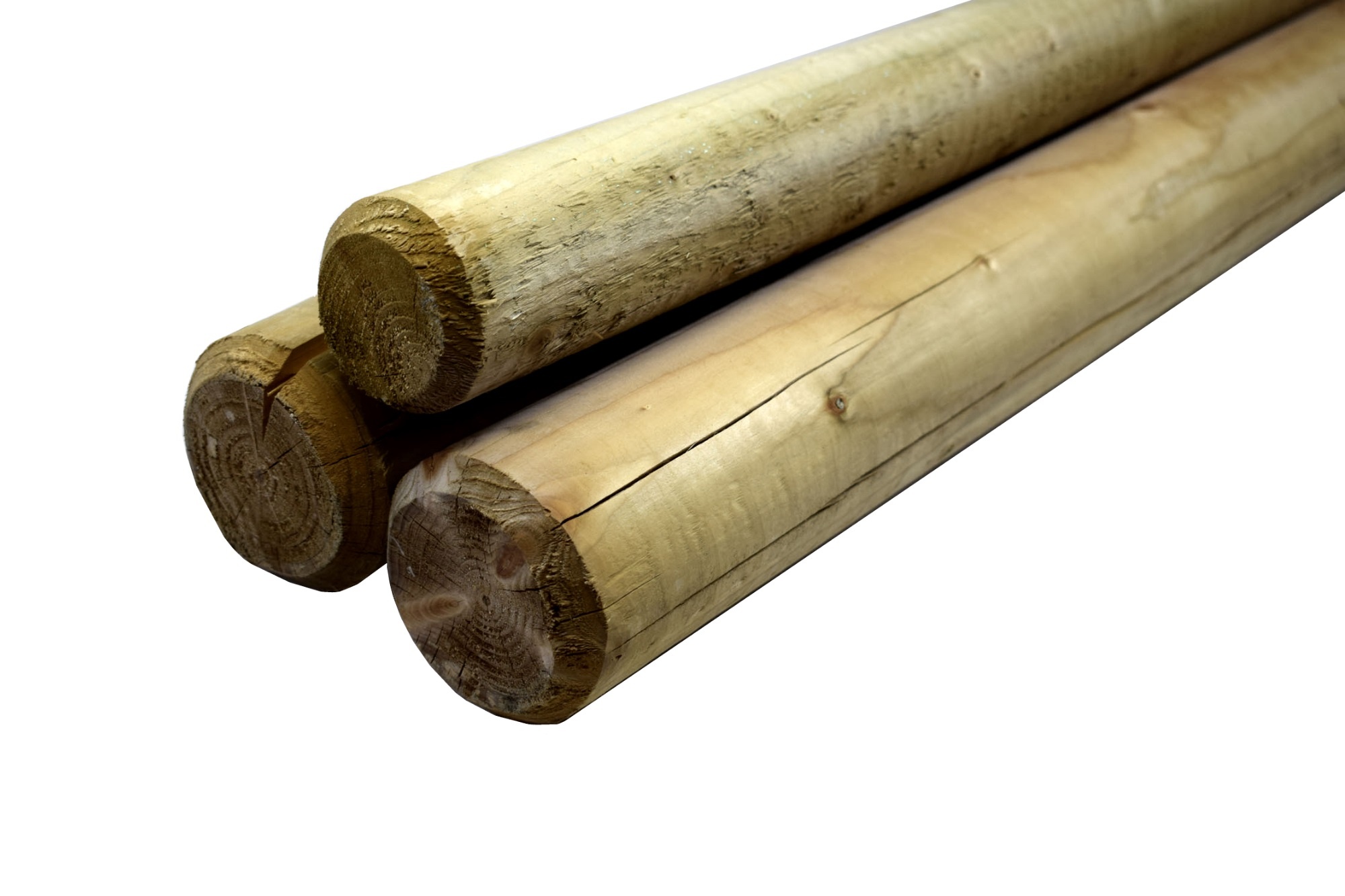 Gefreesd geïmpregneerde paal 6 x 200 cm klasse 4 (70% PEFC)