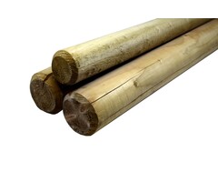 Geïmpregneerde ronde paal gefreesd 10 x 250 cm klasse 4 (PEFC)