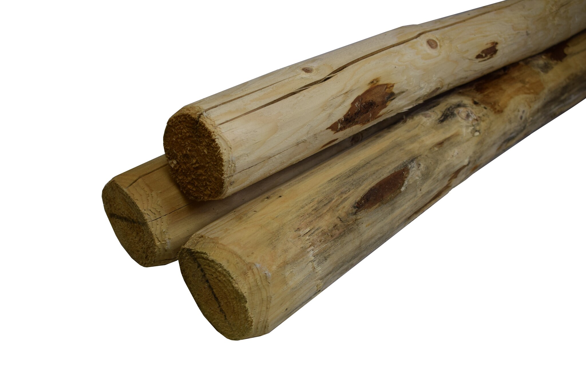 Geschilde gepunte paal 7 x 250 cm onbehandeld (70% PEFC)