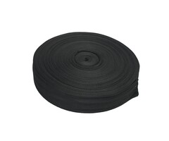 Gordelband zwart 50 meter x 5 cm - autogordelband op rol