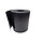 Gietrand HDPE zwart 2mm dik, 30cm hoog, rol 25 meter
