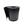 Gietrand zwart HDPE 2mm - 30cm - 25 meter