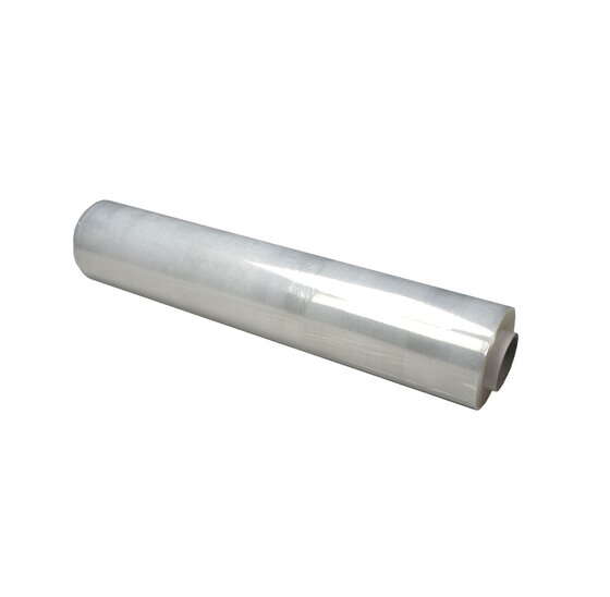 Stretchfolie transparant 50 cm x 300 meter, 20 micron dikte