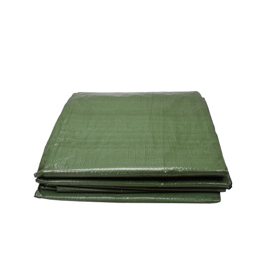 Dekzeil 10x12 meter groen - waterdicht PE dekkleed 150 g/m²