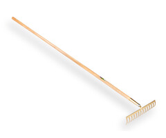 Rozenhark verzinkt 150 cm met steel, 14 tanden, handvat 2,4 cm