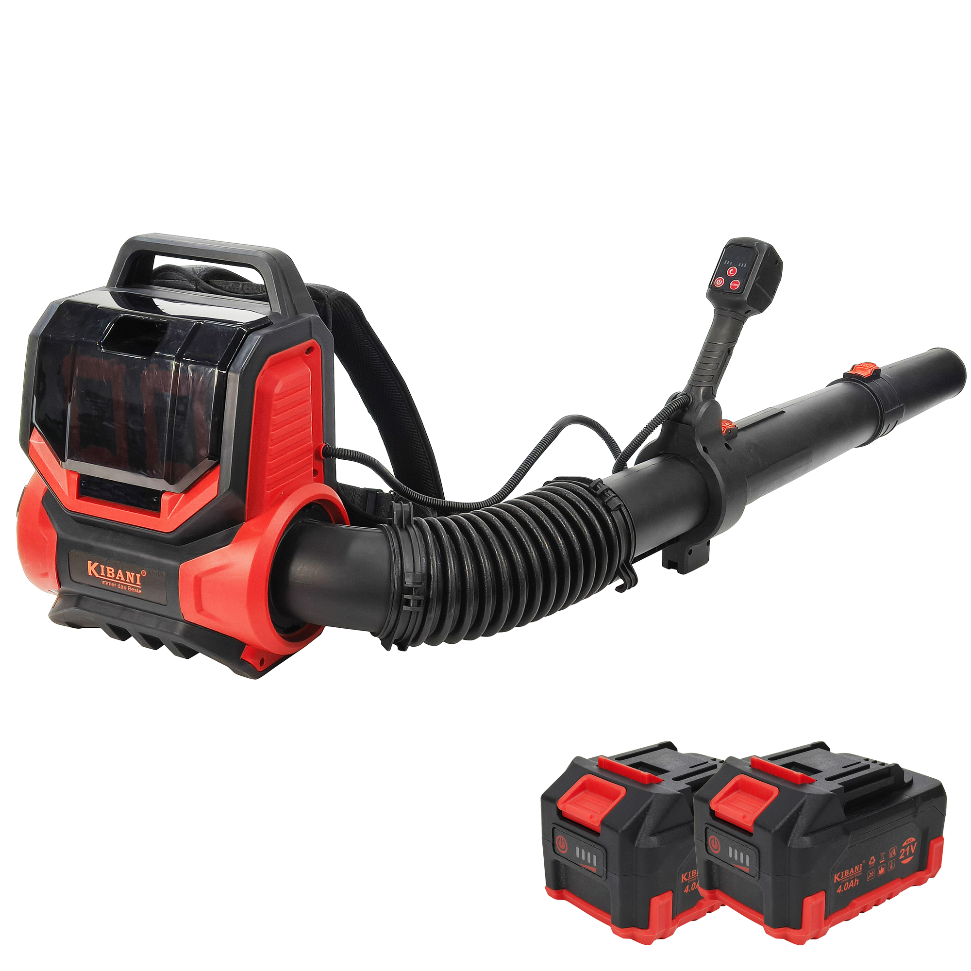 Ruggedragen accu bladblazer 252 km/u met 2x 21V accu's - Kibani