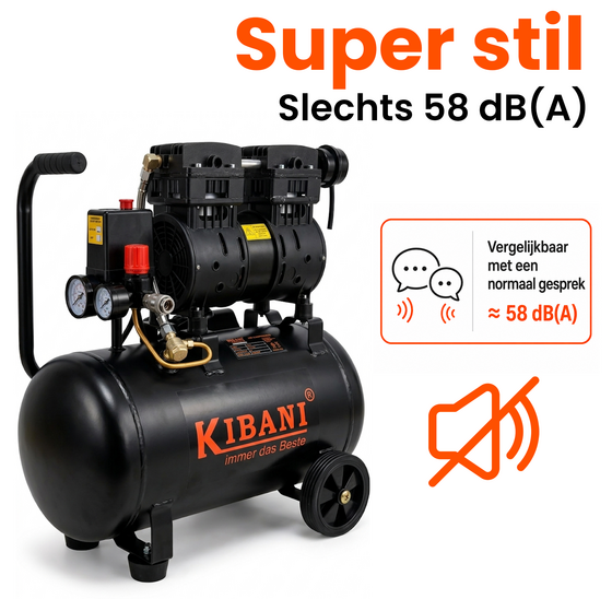 Kibani Silent Compressor Ecoline 24 liter