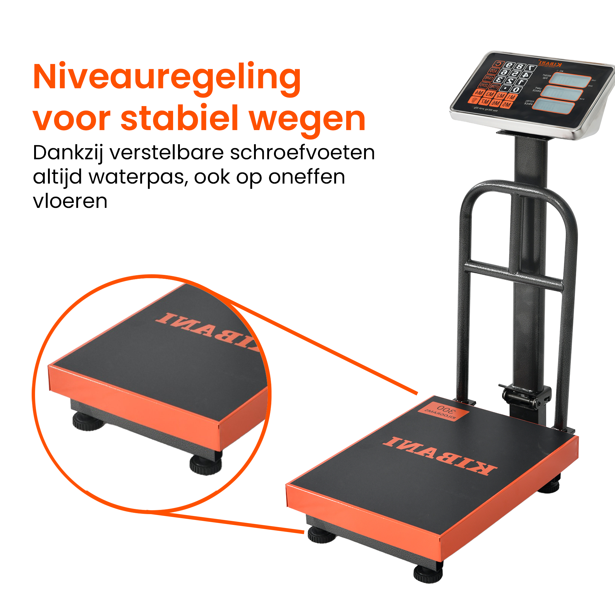 Kibani Platformweegschaal 300 kg