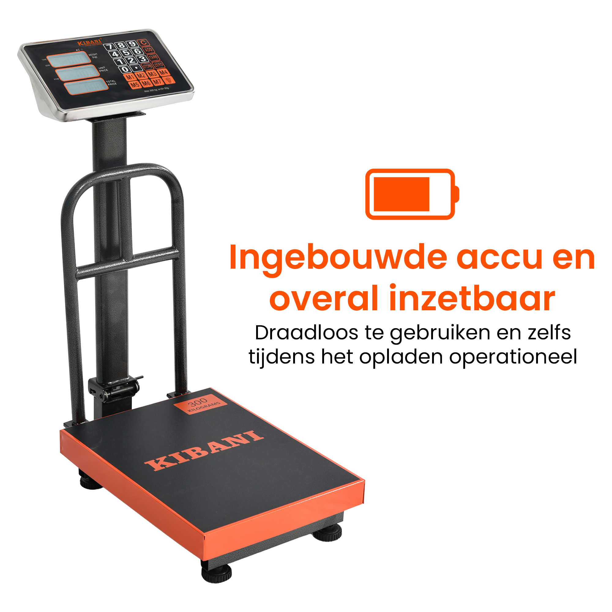 Kibani Platformweegschaal 300 kg