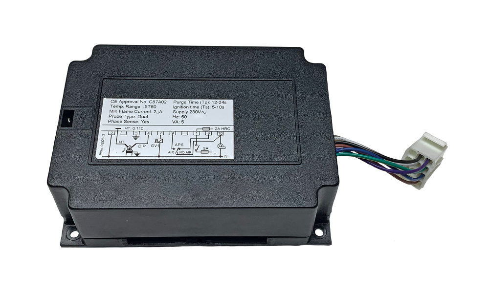 Branderautomaat Alke AK-HL zwart voor gasgestookte infraroodverwarming