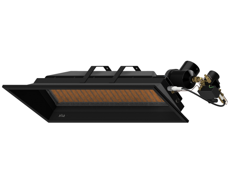 Alke AL-12 EHL G20 infrarood terrasverwarmer op aardgas 6x7m
