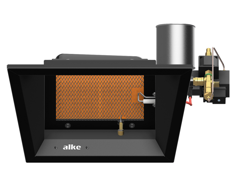 Gas-infrarood terrasverwarmer Alke AL-4 E G20 elektrische ontsteking