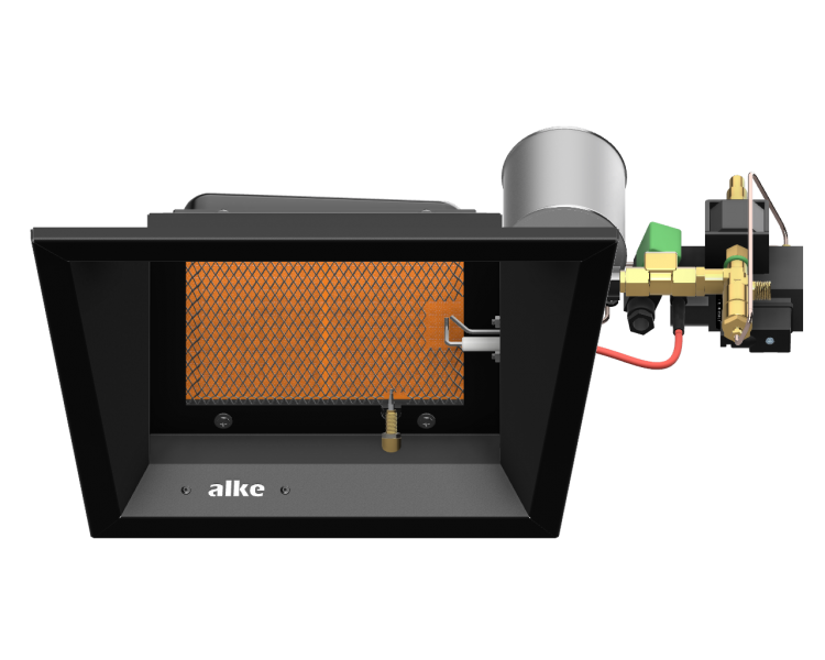 Gas-infrarood terrasverwarmer Alke AL-4 EHL aardgas G25.3 no glare