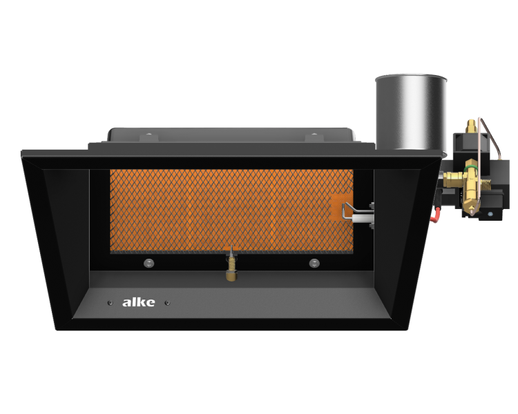 Alke AL-6 infrarood terrasverwarmer aardgas G25.3 elektrische ontsteking