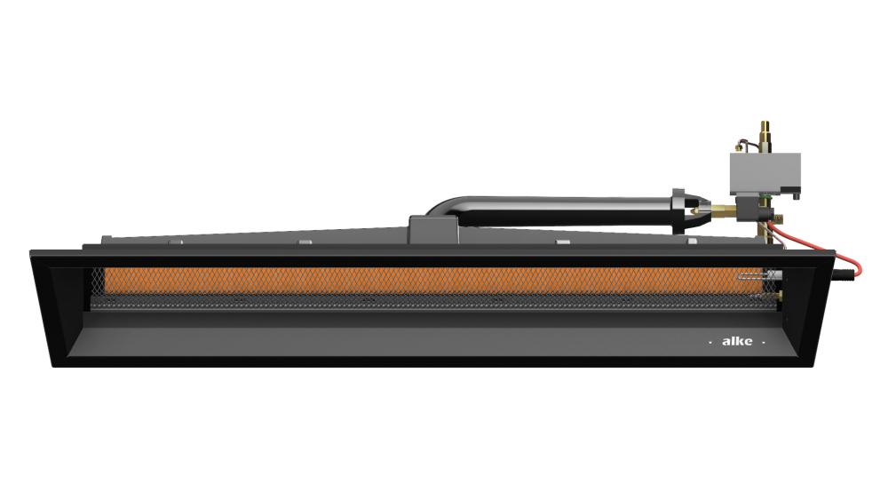 Alke AL-7 E G20 infrarood terrasverwarmer aardgas elektrische ontsteking