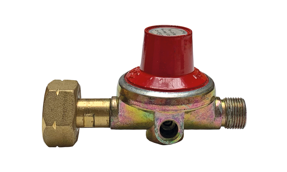 Gasdrukregelaar 0,5 bar 6kg met shell x 3/8" aansluiting