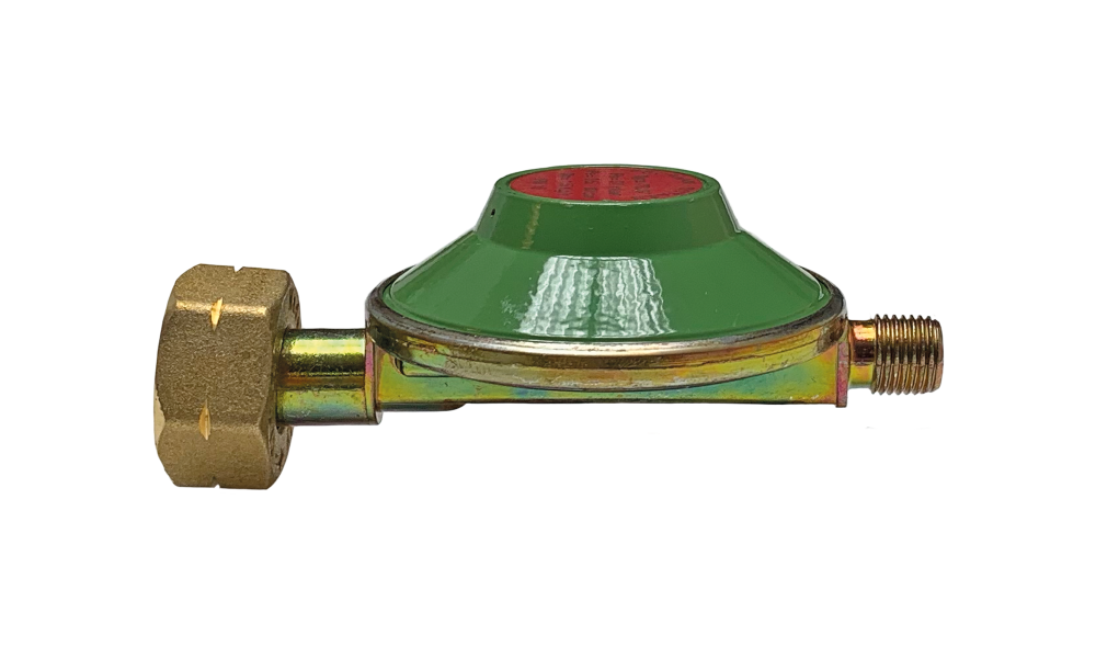 Drukregelaar 37 mbar 1,5 kg/u gasfles shell x 1/4" buitendraad