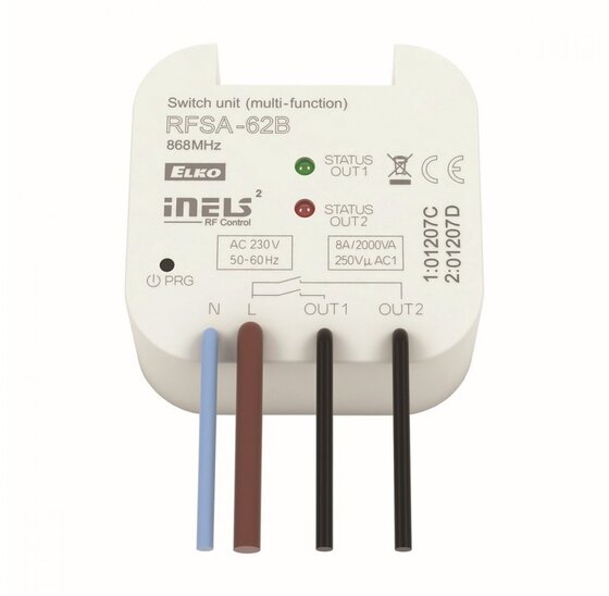 Thermostaten en bediening - Elko EP RFSA-62B dubbele programmeerbare actor