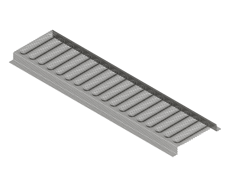 Brandergaas 200 x 546 mm voor AL-10/PL-9 infraroodverwarming