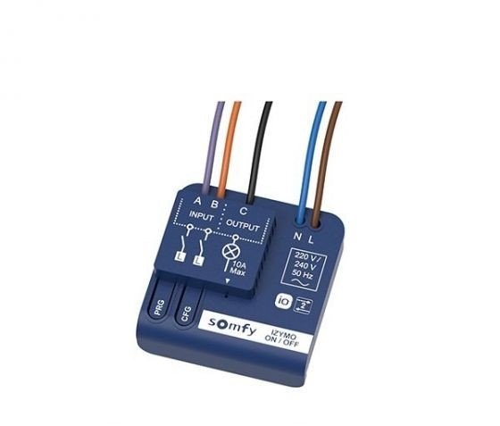 Somfy Izymo io ontvanger 10A aan/uit - inbouw io-homecontrol