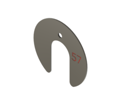 Gasonderdelen - Luchtsmoorring Hoefijzervormig diam. 57mm