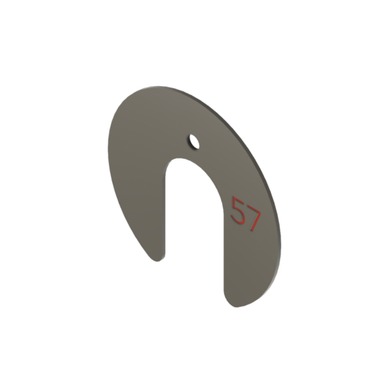 Gasonderdelen - Luchtsmoorring Hoefijzervormig diam. 57mm