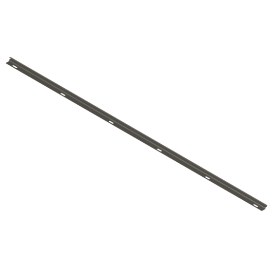 Elektrische onderdelen - Rail set type 121, RVS AISI304 dikte 0,8 mm L=840 mm