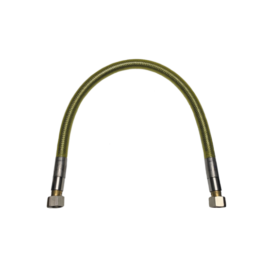 Gasonderdelen - RVS Superieure gasslang 100 cm M24