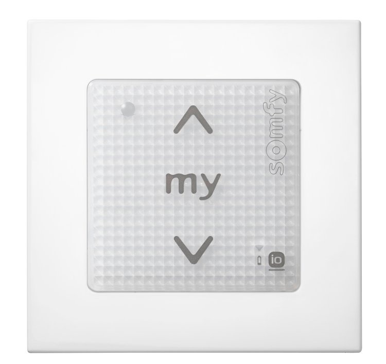 Somfy Smoove Origin io wandzender 1-kanaals voor rolluiken incl. frame