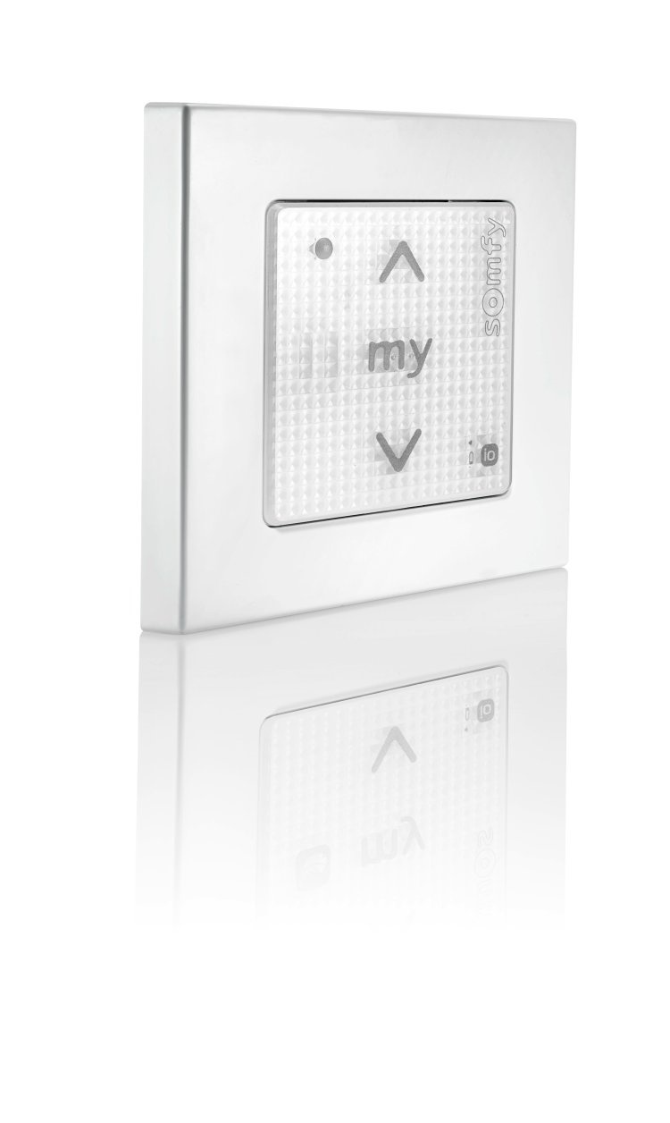 Somfy Smoove Origin io wandzender 1-kanaals voor rolluiken incl. frame