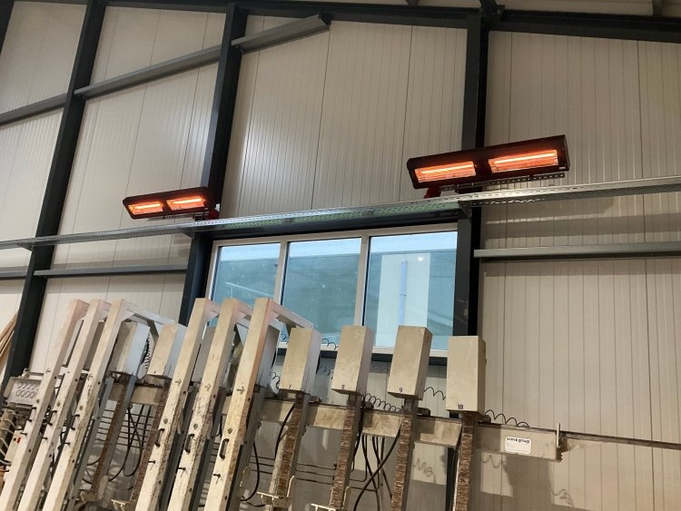 Infraroodstraler 4 kW carbon - Tansun Apollo Excell double 2x230V