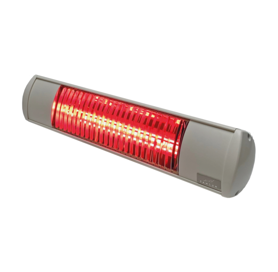 Terrasverwarming - Tansun Bahama IP ultra low glare 1,5 kW wit