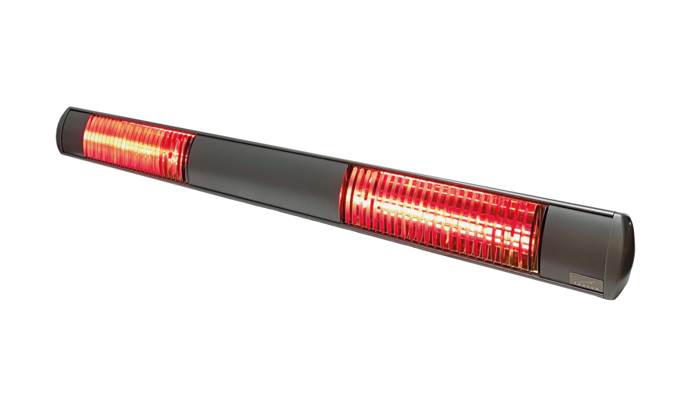 Infrarood terrasverwarmer 3,0 kW ultra low glare titanium binnen/buiten