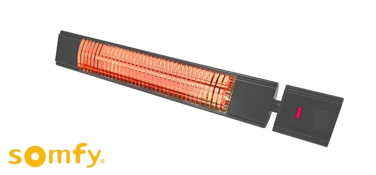 Infrarood terrasverwarmer 2000W Tansun Havana carbon io antraciet